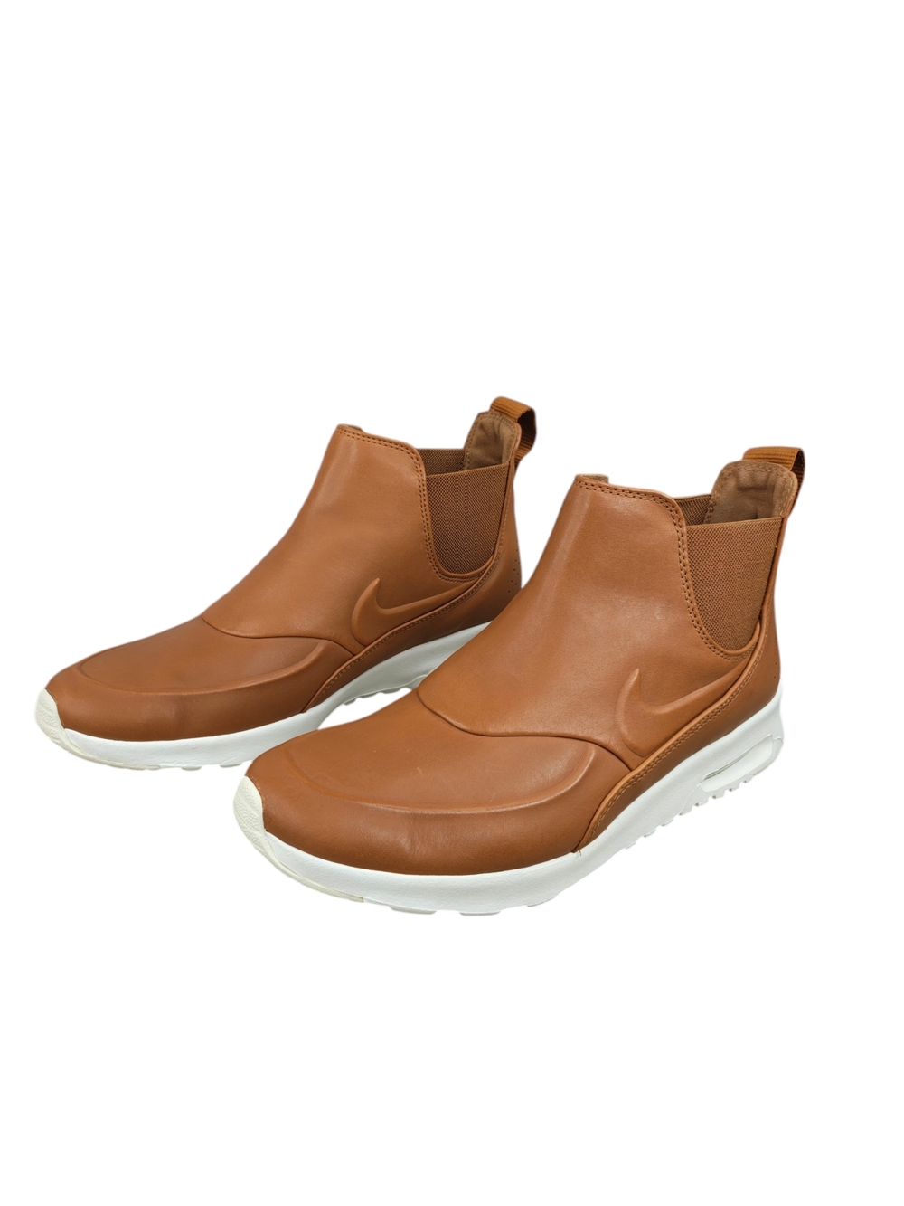 Nike Air Max Thea Mid Ale Brown Leather Chelsea Boots Sz. 10.5 Women's